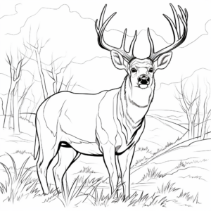 Big Buck Roaring Coloring Pages 2