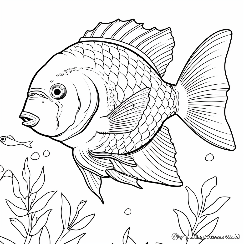 Biodiversity: Variety of Sunfish Species Coloring Page 1