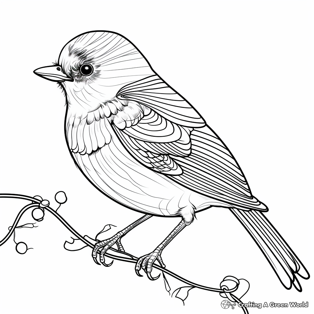 Bird Anatomy Coloring Pages 3
