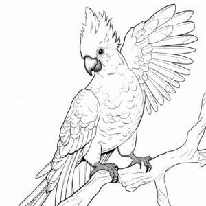 Bird-Lovers Cockatoo Coloring Page 3