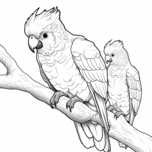 Bird-Lovers Cockatoo Coloring Page 4