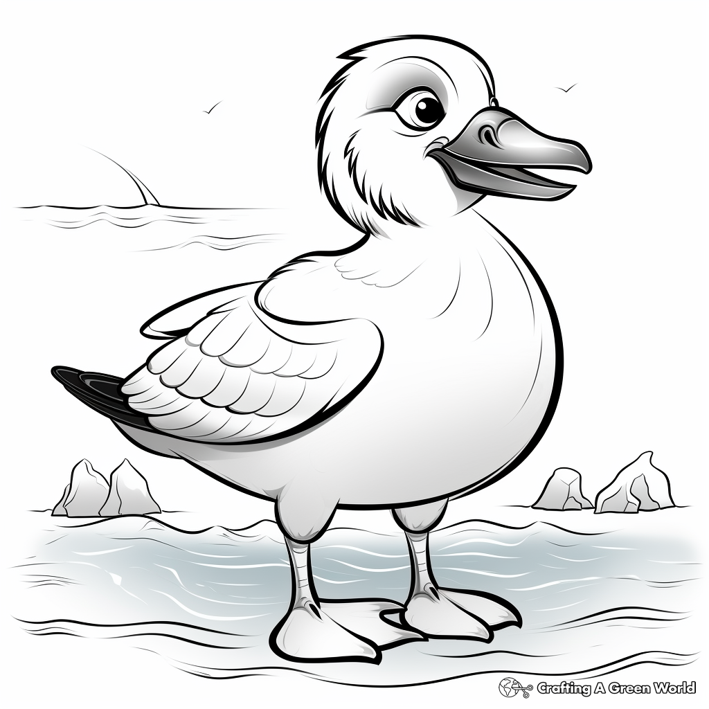 Birds of the Ocean: Seagull Coloring Pages 2
