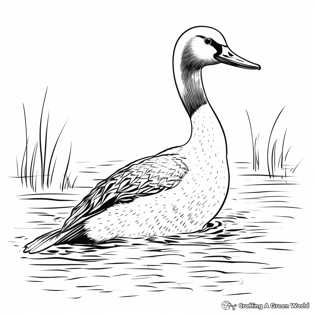 Black-Throated Loon Coloring Sheets for Kids 4