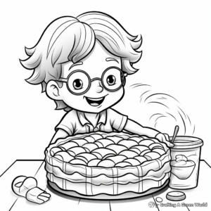 Blackberry Pie Baking Coloring Pages 2