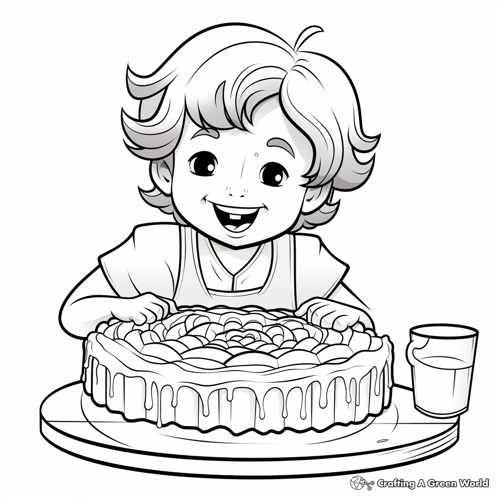 Blackberry Pie Baking Coloring Pages 3