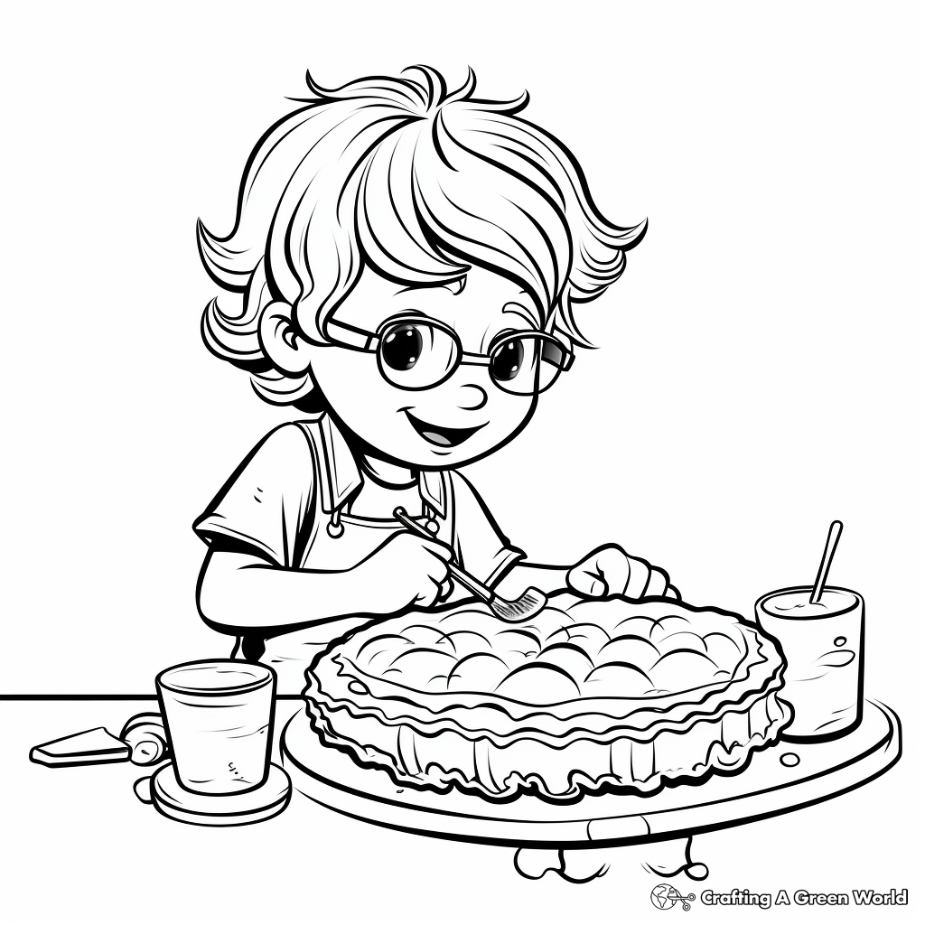 Blackberry Pie Baking Coloring Pages 4