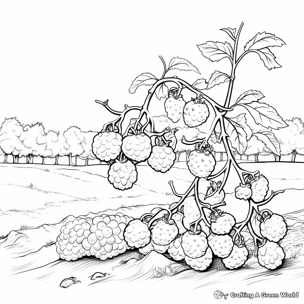 Blackberry Plant Life Cycle Coloring Sheets 4