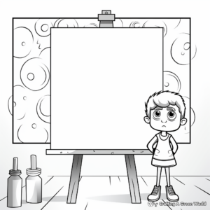 Blank Canvas for Artistic Expression Coloring Pages 2