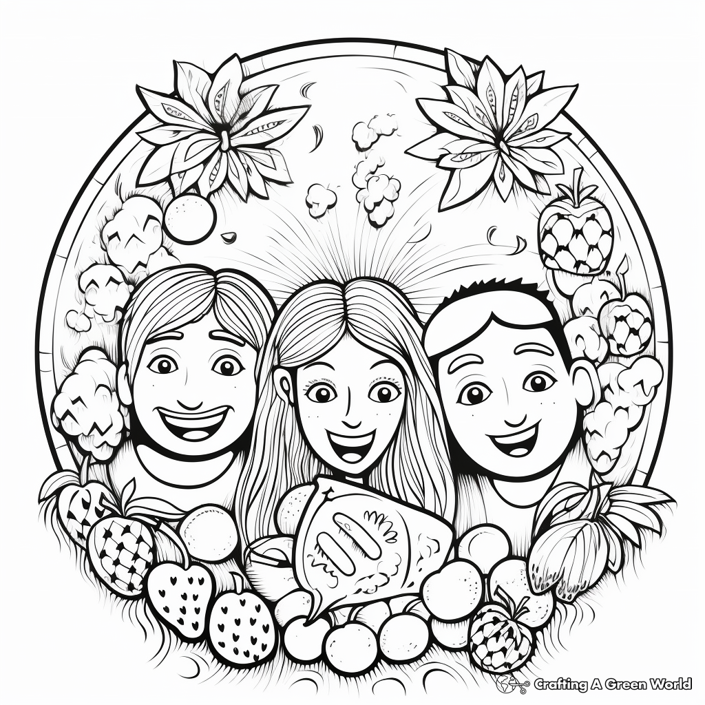 Blessed 'Goodness' Fruit of the Spirit Coloring Pages 4