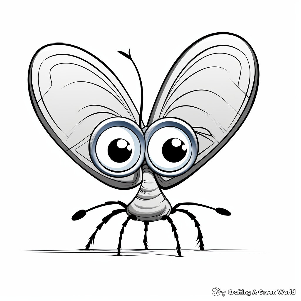 Blue Morpho Butterfly Coloring Pages with Interactive Learning Elements 2