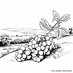 Blueberry Bush Coloring Pages for Kids 2