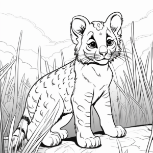 Bobcat Jungle Adventure Coloring Pages 2