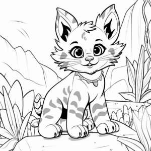 Bobcat Jungle Adventure Coloring Pages 3