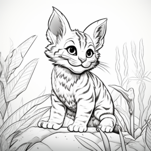 Bobcat Jungle Adventure Coloring Pages 4