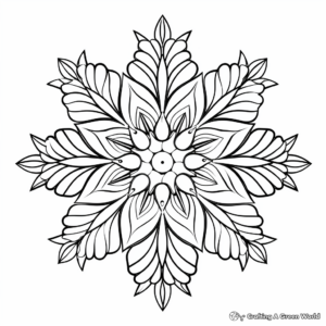 Bold and Beautiful Snowflake Coloring Pages 2