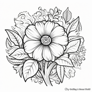 Bold and Beautiful: Empowering Words Coloring Pages 1