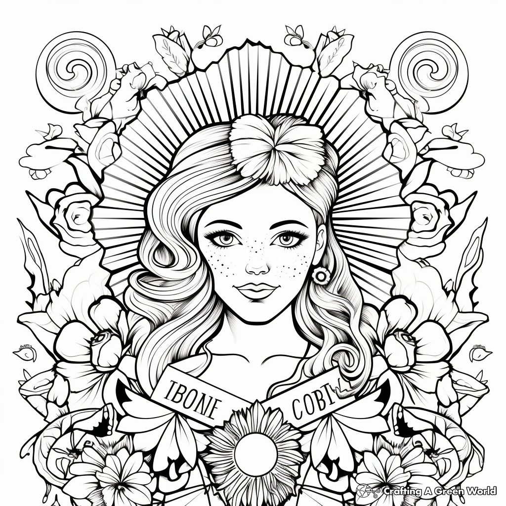 Bold and Beautiful: Empowering Words Coloring Pages 4