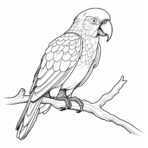 Bold and Bright Macaw Coloring Pages 3
