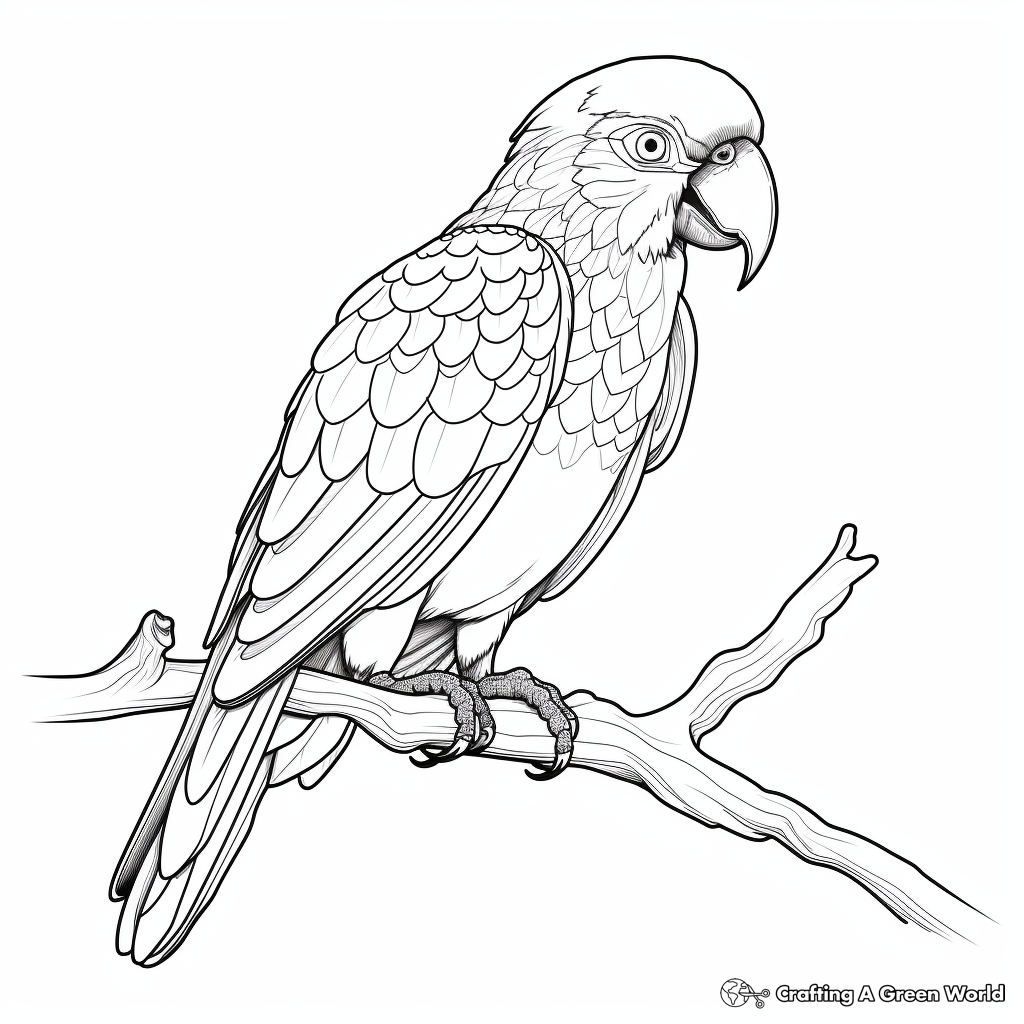 Bold and Bright Macaw Coloring Pages 3