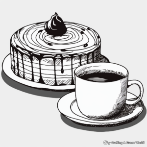 Boston Cream Donut Coloring Pages 1