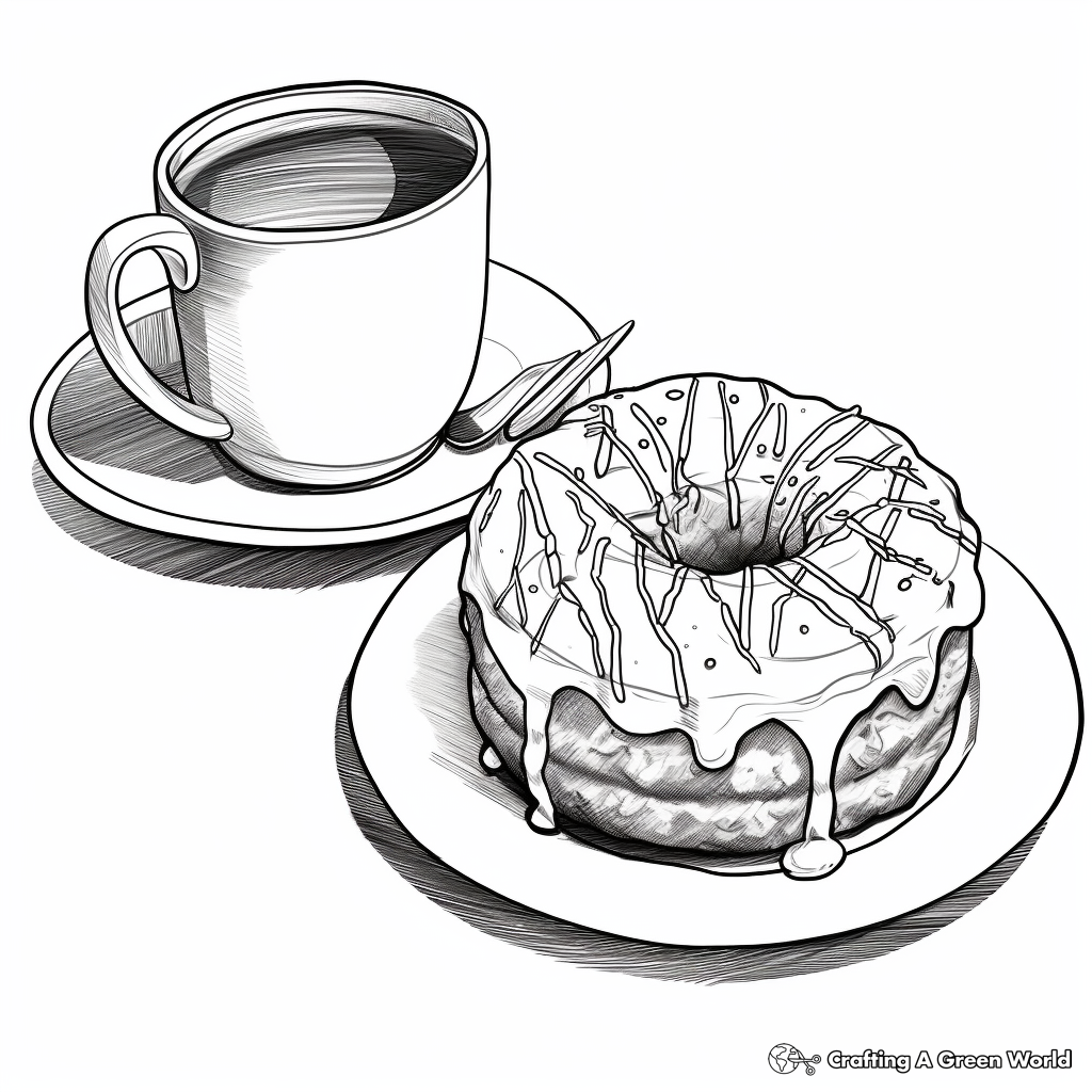 Boston Cream Donut Coloring Pages 3