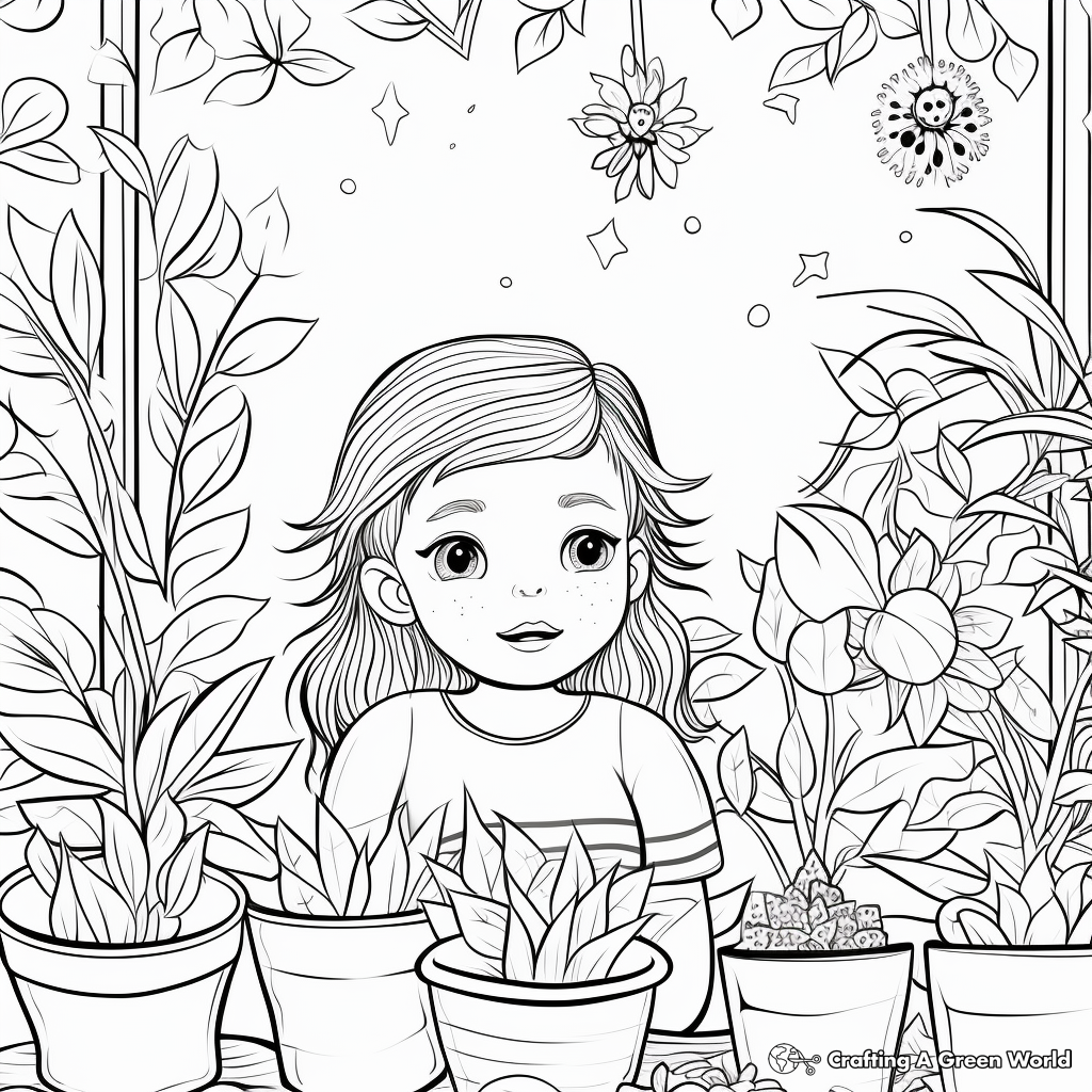 Botanical Aesthetic Coloring Pages for Plant Lovers 3