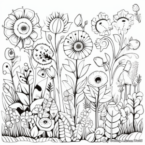 Botanical Garden Designs Coloring Pages 2