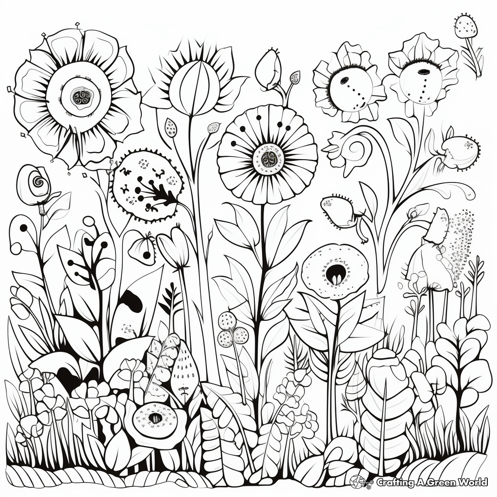 Botanical Garden Designs Coloring Pages 2