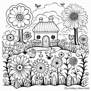 Botanical Garden Designs Coloring Pages 3