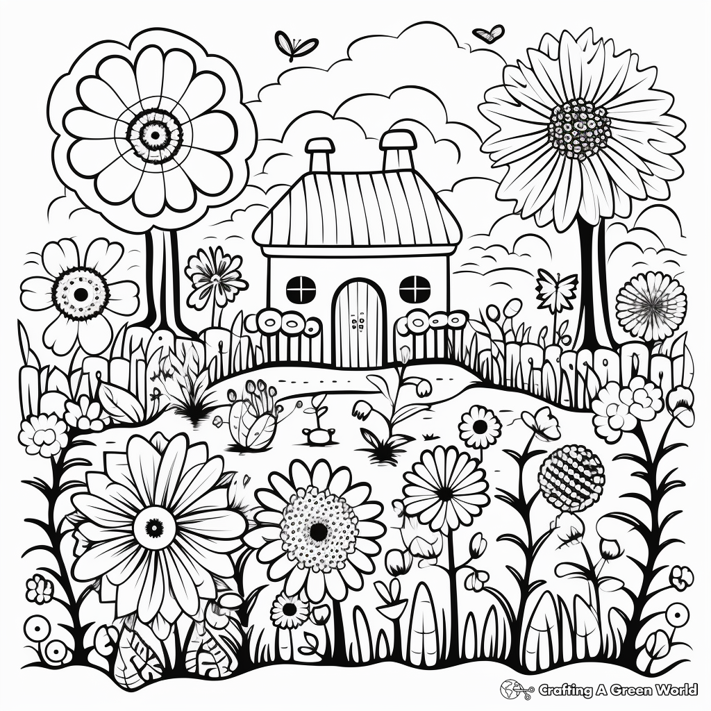 Botanical Garden Designs Coloring Pages 3