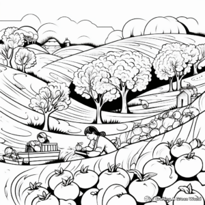 Bountiful Fig Harvest Coloring Pages 3