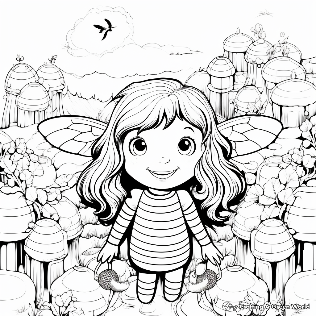 Bountiful Honeycomb Coloring Pages 2