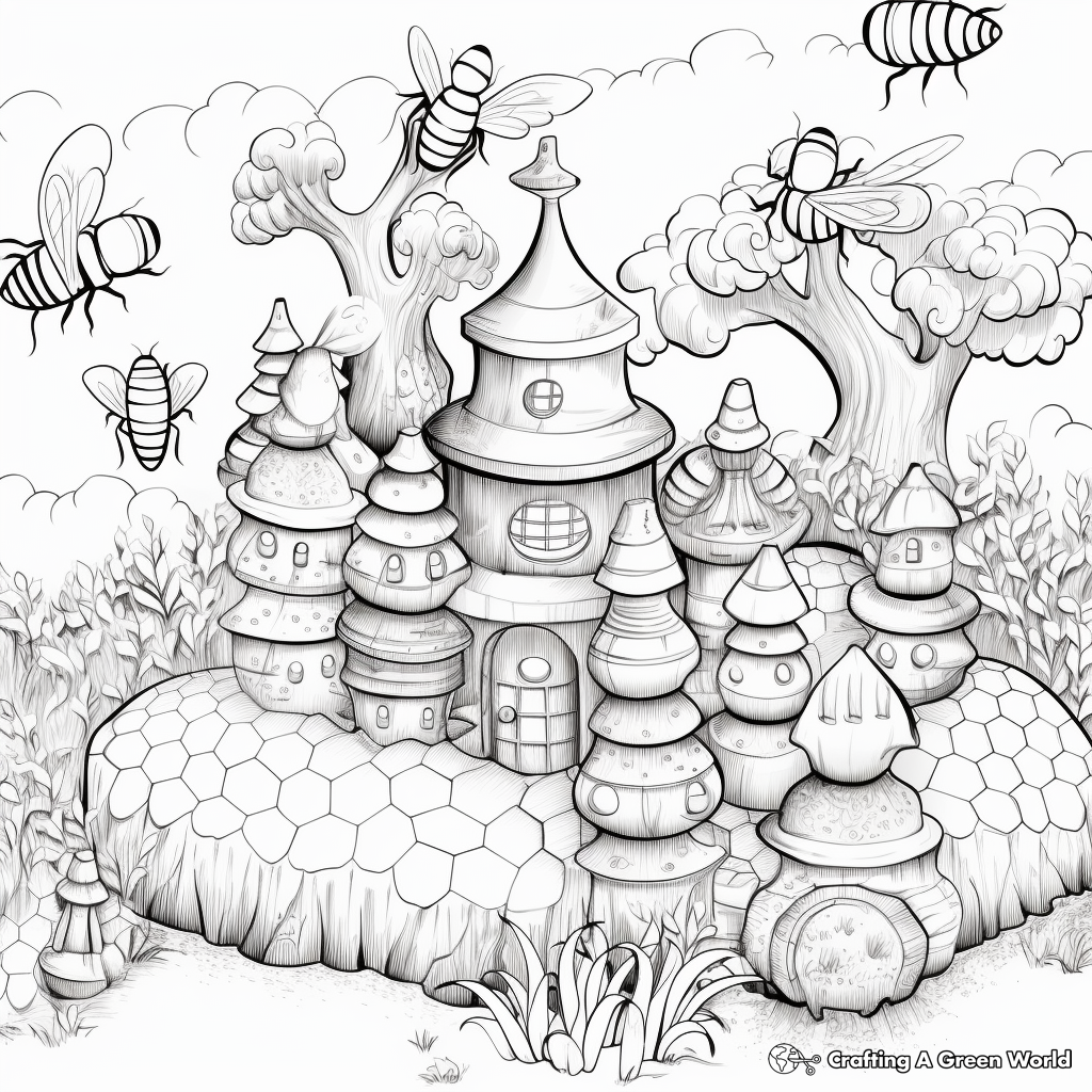 Bountiful Honeycomb Coloring Pages 4