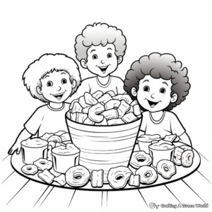 Bread and Cereal Group Coloring Pages 2