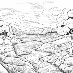 Breath-Taking Landscape Coloring Pages 2