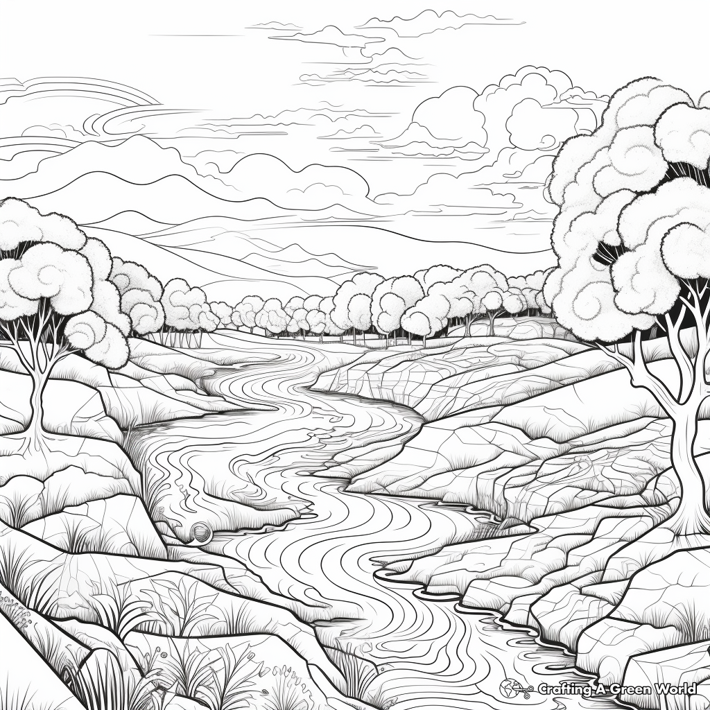 Breath-Taking Landscape Coloring Pages 2