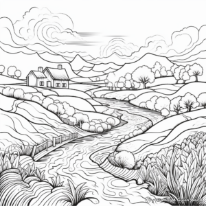 Breath-Taking Landscape Coloring Pages 3