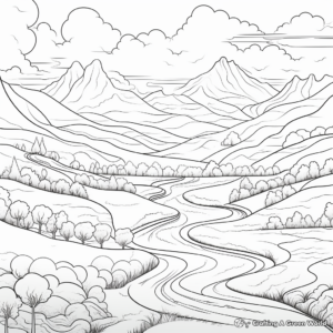 Breath-Taking Landscape Coloring Pages 4