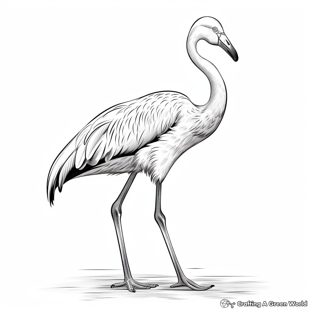 Bright and Beautiful Flamingo Coloring Pages 2