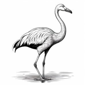 Bright and Beautiful Flamingo Coloring Pages 3