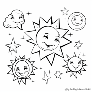 Bright and Shiny Star Coloring Pages 1