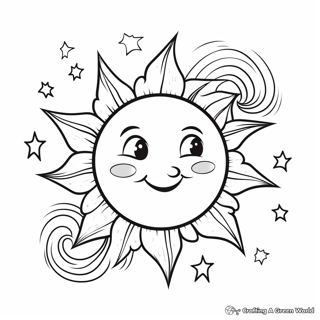 Bright and Shiny Star Coloring Pages 4