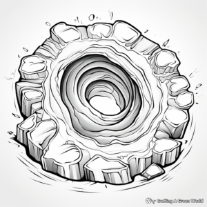 Bright Citrine Geode Coloring Sheets 1