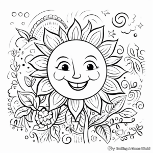 Bright Spring Coloring Pages 1