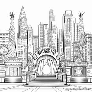 Broadway Musical Stage Coloring Pages 2