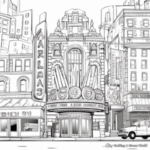 Broadway Musical Stage Coloring Pages 3