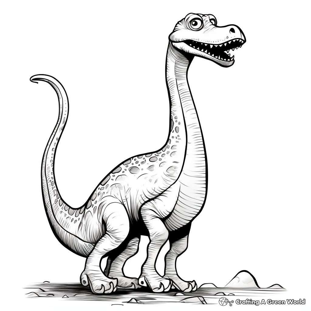 Brontomerus on the Move Coloring Pages 1