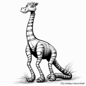 Brontomerus on the Move Coloring Pages 2