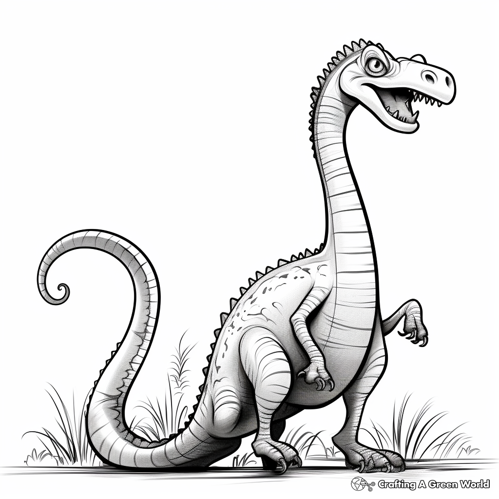 Brontomerus on the Move Coloring Pages 4