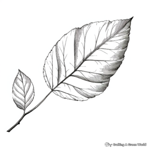 Bronze Beech Leaf Coloring Pages 4